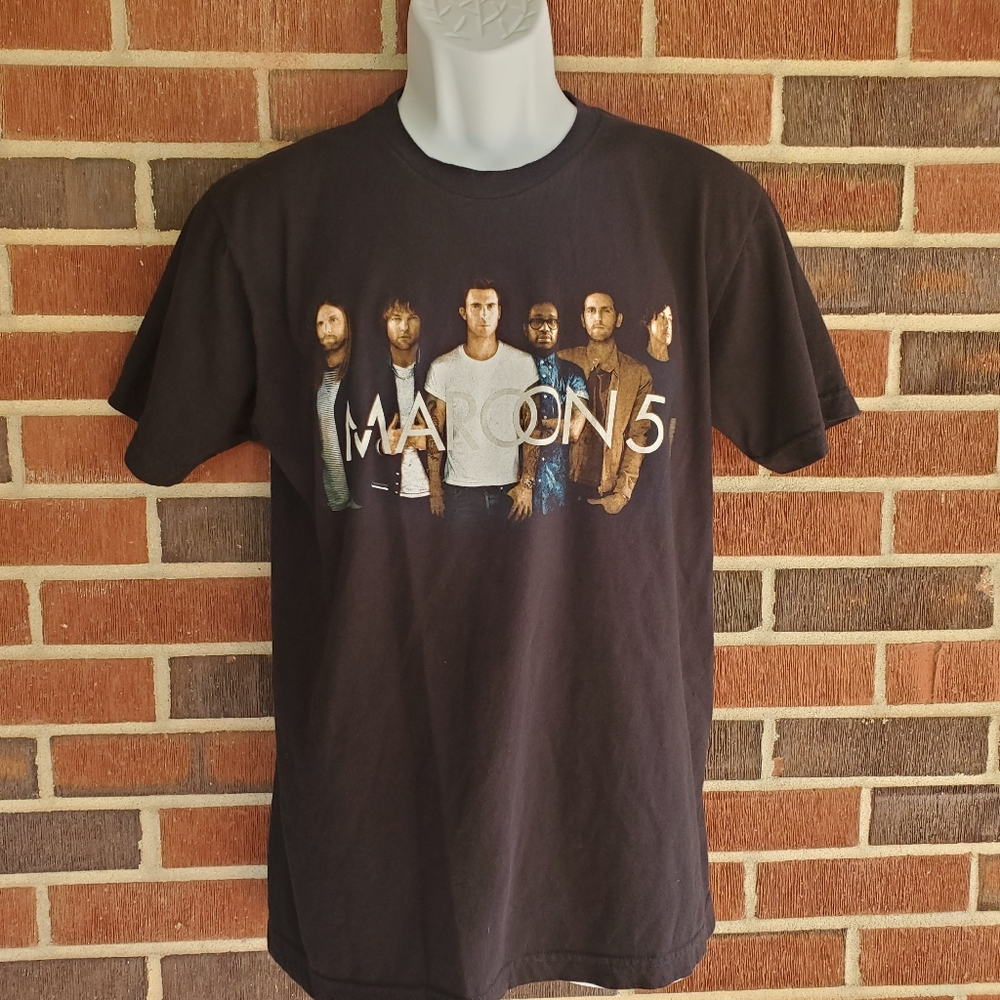 Maroon 5 Mens Shirt Black Medium North America Tour 2016 Band Music Tee